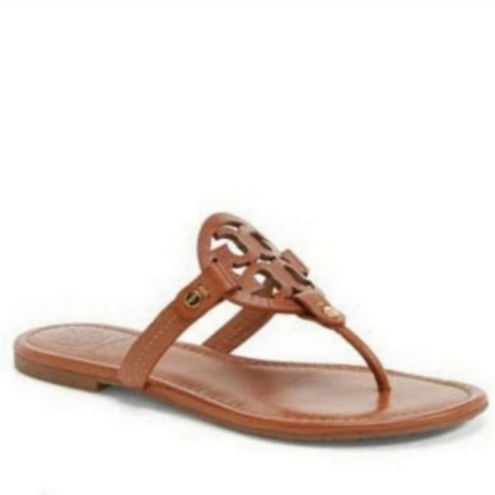 Tory Burch Miller Sandals Vintage Vachetta Size 10.5